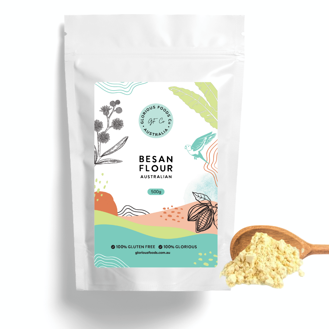 Besan Flour Australian - Glorious Foods Gluten Free Gram Flour 500g Pantry Pack