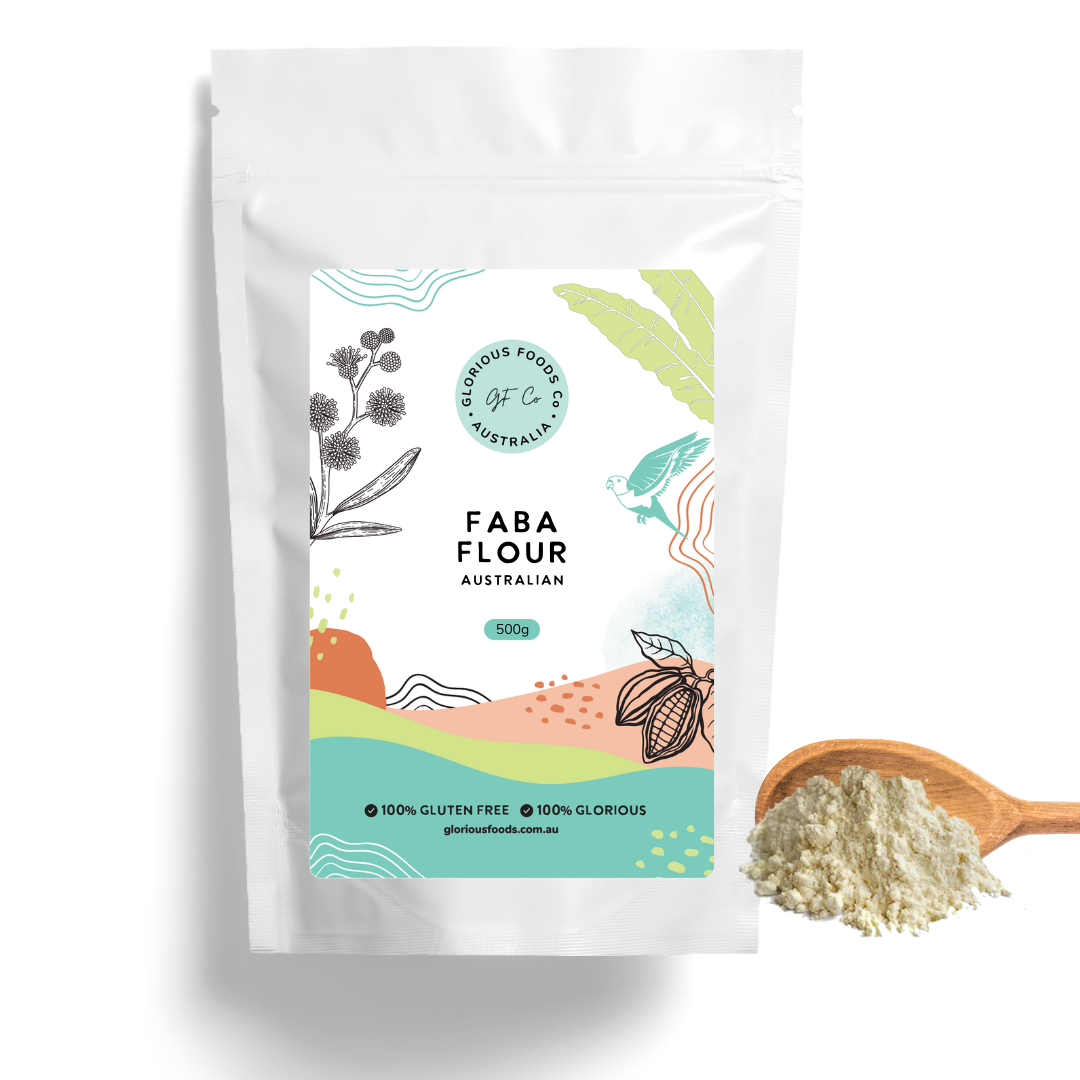 Faba Bean Flour - Glorious Foods Co Fava flour gluten free 500g Pantry Retail Pack