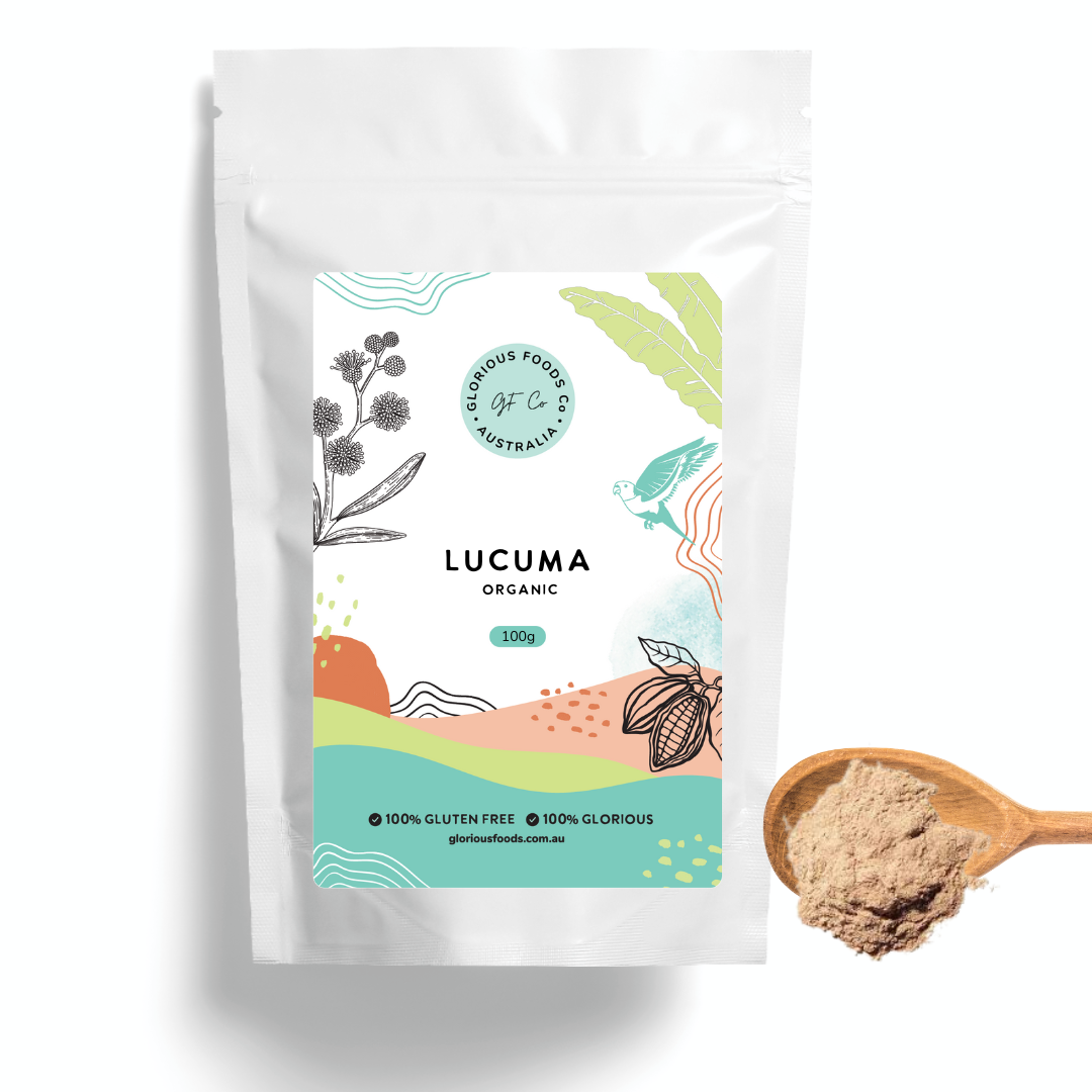 Glorious Foods Co - Lucuma Powder Organic 250g | Gluten Free Peruvian Premium Lucuma Retail Pack