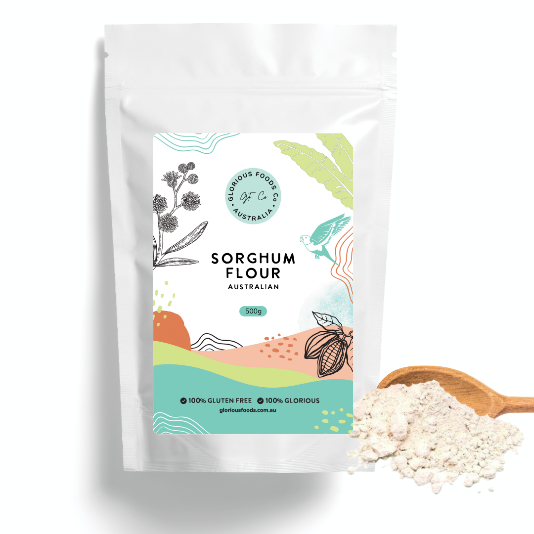 Sorghum Flour Australian - Glorious Foods 100% Gluten Free 500g Retail Pack