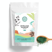 Organic Spirulina Powder - Glorious Foods Premium grade. Gluten Free 100g Retail pack